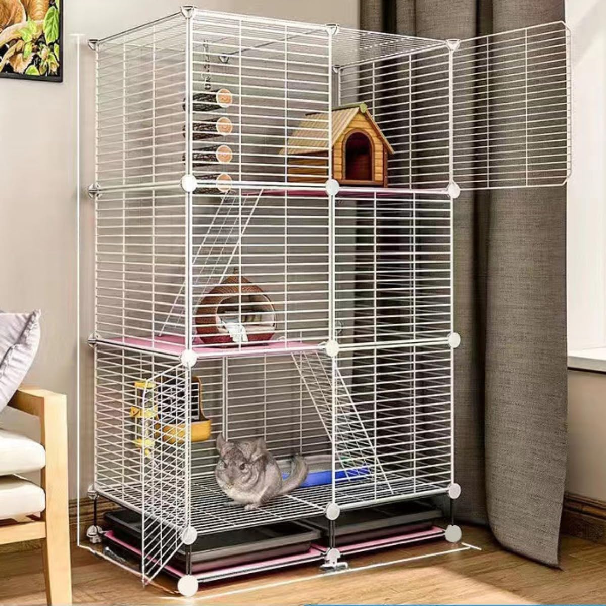 Amazon | チンチラ ケージ 大型 温度調節機能付き 多段